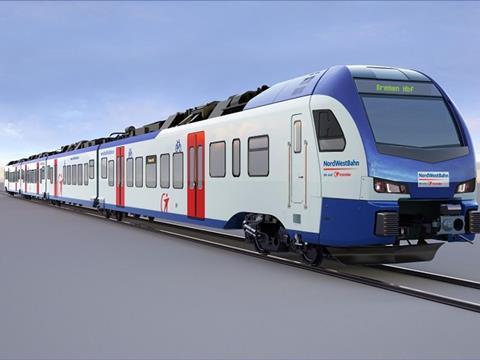 Transdev subsidiary NordWestBahn has awarded Stadler a €100m contact to supply 16 Flirt electric multiple-units for use on Regio-S-Bahn Bremen/Niedersachsen services.