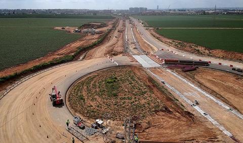 Sevilla metro Line 3 depot construction image Junta de Andalucía