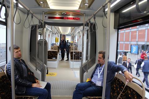 Astra Vagoane tram prototype at InnoTrans 2024 (photo Railway Gazette) (4)