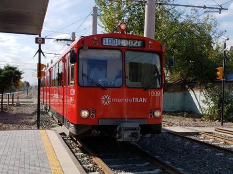 The Mendoza light rail line uses ex-San Diego vehicles.