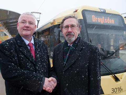 The Droylsden extension of Manchester's Metrolink light rail network has opened.