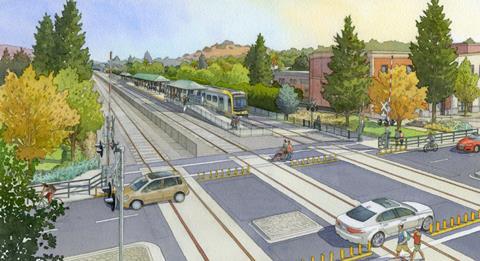 us Los Angeles Gold Line Foothills San Dimas station impression