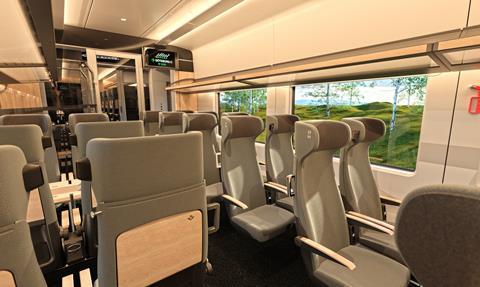 SJ CAF Civity Nordic interior impression