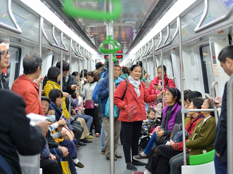 The Nanning metro was among those that opened extensions at the end of December.