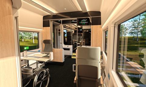 SJ CAF Civity Nordic interior impression