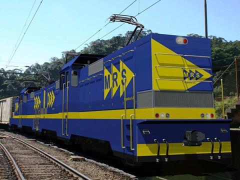 Impression of Stadler Rail rack locomotive for MRS Logística in Brazil.