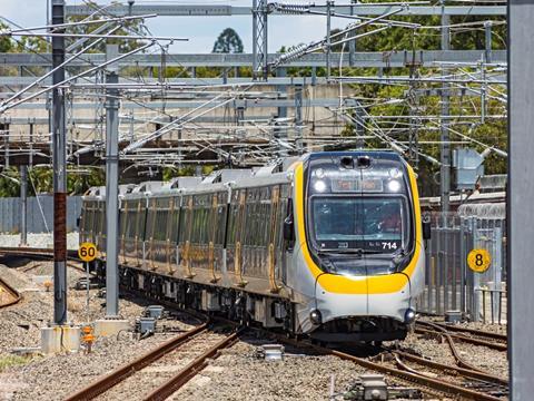 Several of the Bombardier-built NGR EMUs are currently being tested on the Queensland Rail network around Brisbane. (Photo: John Kirk)