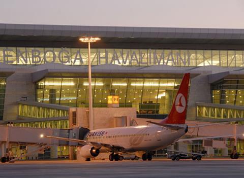 Ankara Esenboga international airport.