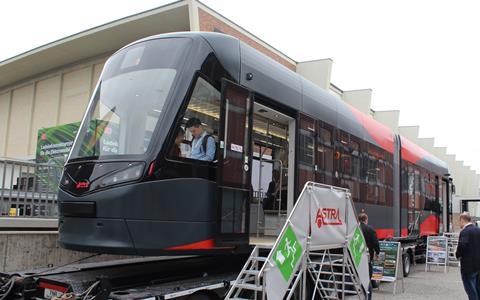 Astra Vagoane tram prototype at InnoTrans 2024 (photo Railway Gazette) (6)