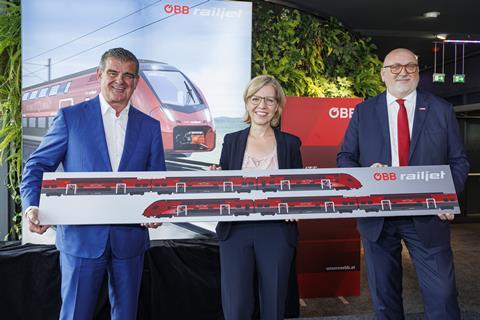 OeBB Railjet Stadler Kiss EMU order