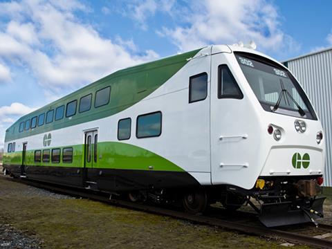 Bombardier double-deck driving car for GO Transit.