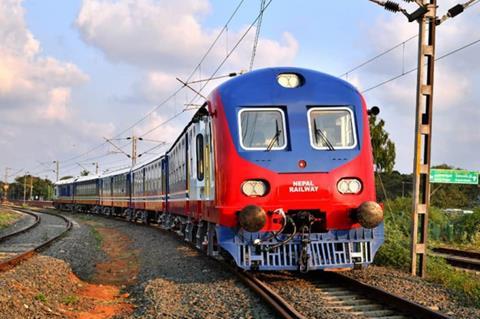 Nepal Railway passenger train