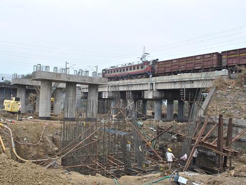 Western Dedicated Freight Corridor under construction.