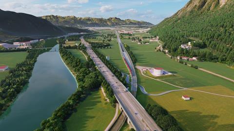 Impression of the south portal of the Laiming tunnel (Image: Deutsche Bahn)