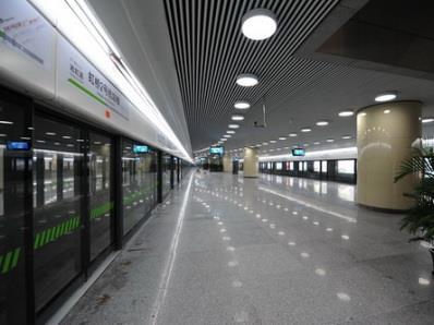 Line 2 station at Hongqiao Airport T2. Photo: Shanghai Metro