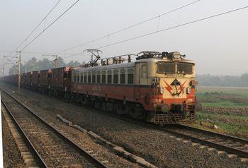 Indian Railways freight train.