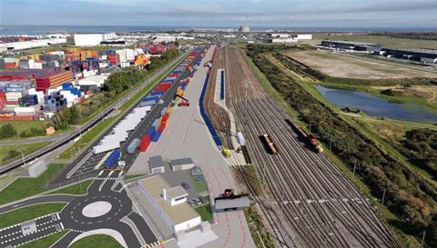 Terminal Ferroutage Modalis - Dunkerque Port - modelisation 2