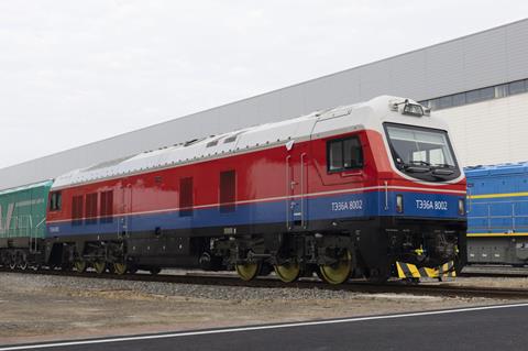 CRRC Dalian locomotive for KTZ (Photo CRRC)