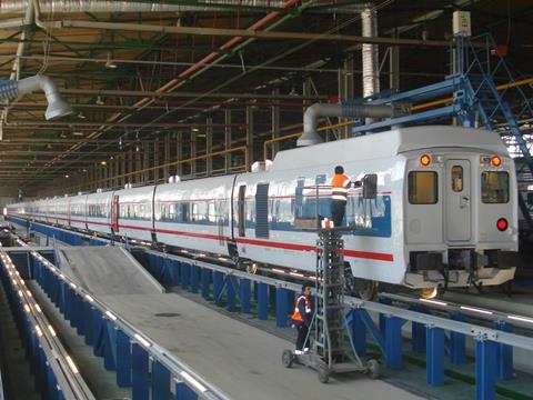 RZD’s first Talgo trainset was at Moscow Kievskaya depot  (Photo: Andrey Leshkevich).