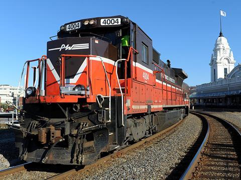 Boston Surface Commuter Railroad Co demonstration train.