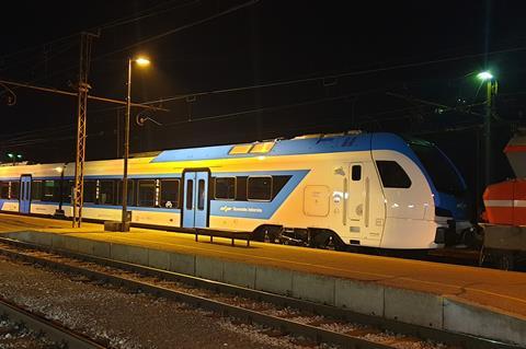 SŽ's first Stadler diesel multiple-unit arrives (Photo: Uroš Kobale)