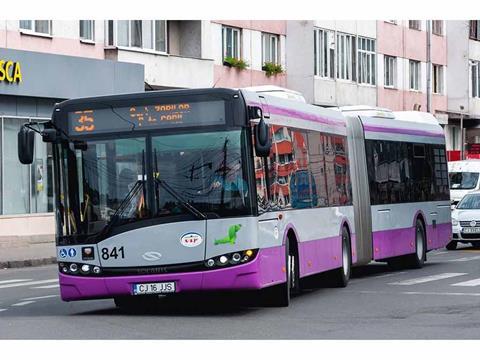 Solaris previously supplied articulated buses to Cluj-Napoca.