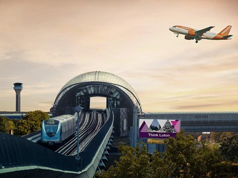 London Luton Airport Ltd released an image based on the Dubai metro to illustrate its plans for a fully-automated ‘guided light rail peoplemover’ linking the airport with Luton Airport Parkway station.