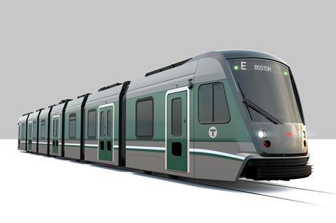 Boston Green Line CAF Type 10 Supercar livery impression (Image MBTA)