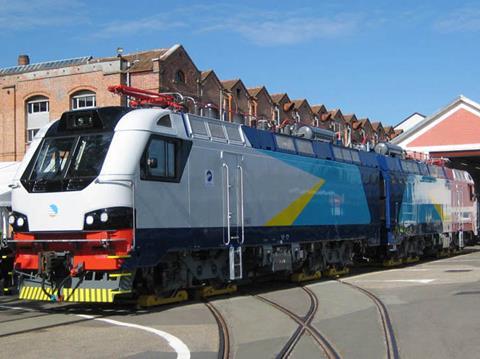 KZ8A locomotive for Kazakhstan.