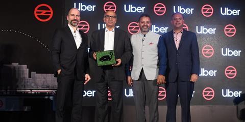 Uber has added public transport options to its app for users in Delhi as part of a partnership with Delhi Metro Rail Corp.