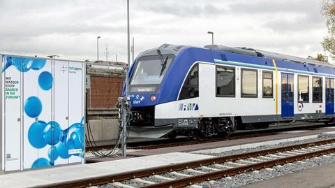 RMV Alstom iLint hydrogen train (Photo: RMV/Arne Landwehr)