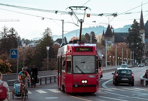 Bern Vevey tram photo Bernmobil