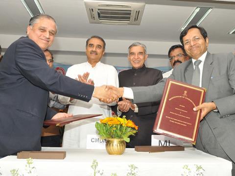 Bharat Heavy Electricals Ltd and Indian Railways have agreed to establish a train factory at Bhilwara.