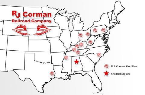 RJ Corman Railroad Co has finalised a long-term agreement to lease a 21 km short line in Coosa Pines, Alabama, from the City of Childersburg Local Redevelopment Authority.  