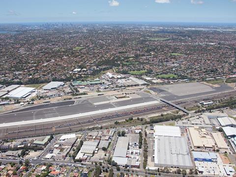 Enfield Intermodal facility in western Sydney.