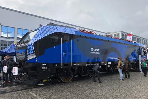 CRRC loco for Hungary at InnoTrans 2022