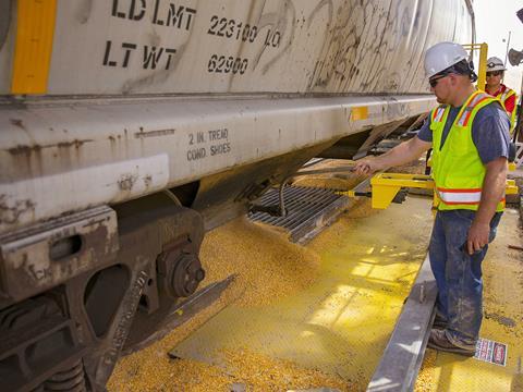 The first rail shipment of grain for more than seven years arrived at the Port of Brownsville in Texas on April 25.
