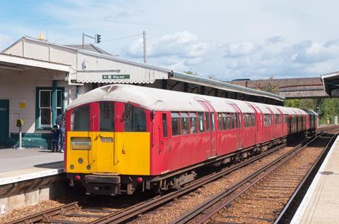 The small profile ex-London Underground trains date back to 1938 (Photo: Roger Silsbury/Isle of Wight Steam Railway).