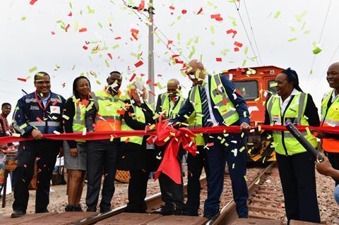 Transnet Freight Rail launched what it said was the revenue freight service with the most wagons in the world