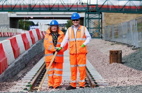 Leven reopening Transport Minister Fiona Hyslop and Alex Hynes