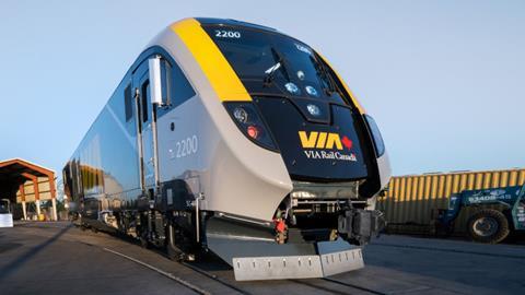 Via Rail Siemens trainset