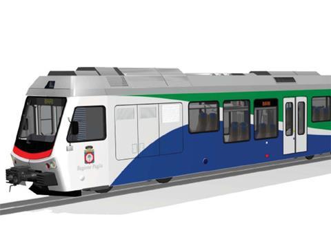Impression of Stadler Rail diesel multiple-unit for Ferrovie Appulo Lucane.