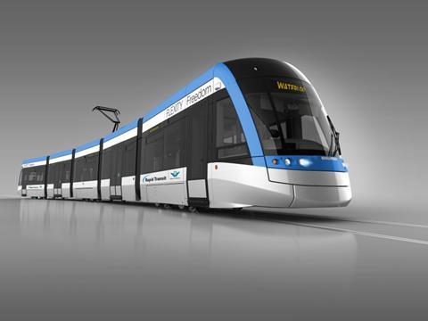 The Region of Waterloo has ordered 14 from Bombardier Transportation five-section 100% low-floor Flexity Freedom light rail vehicles.