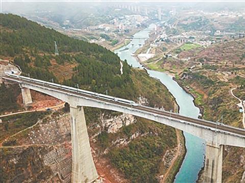 Chinese railway viaduct