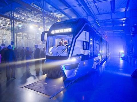 Development of the Moderus Gamma, the first fully low-floor tram from Modertrans, was subsidised by a 5·6m zloty grant from the National Centre for Research & Development.
