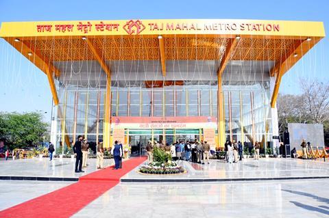 Agra Taj Mahal metro station opening (Photo UPMRC)