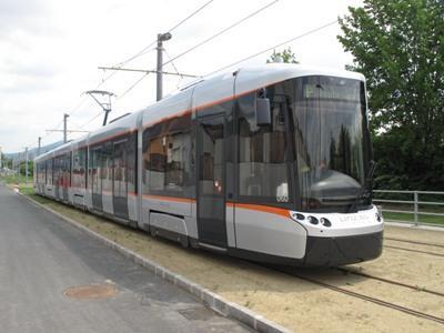 Linz Cityrunner tram at Doblerholz (Photo: H Hondius).