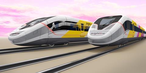 Brightline West Siemens Mobility high speed train impression (Image Brightline) (2)