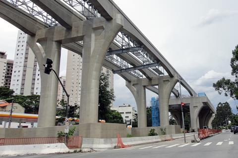 br- line 17 gold construction Metro de Sao Paulo