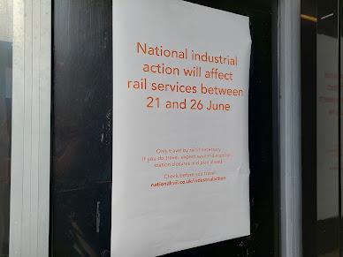 National Rail 2022 strike poster